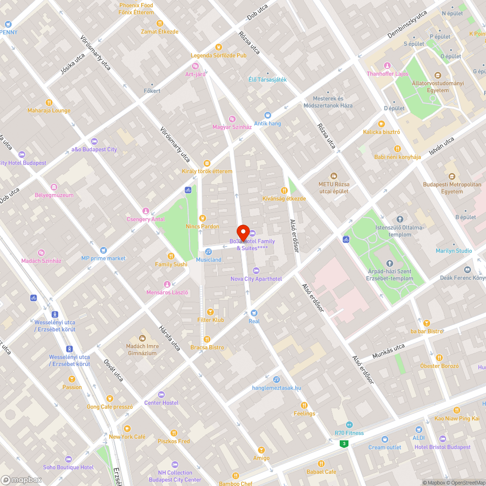 Táblák bejelentés helye