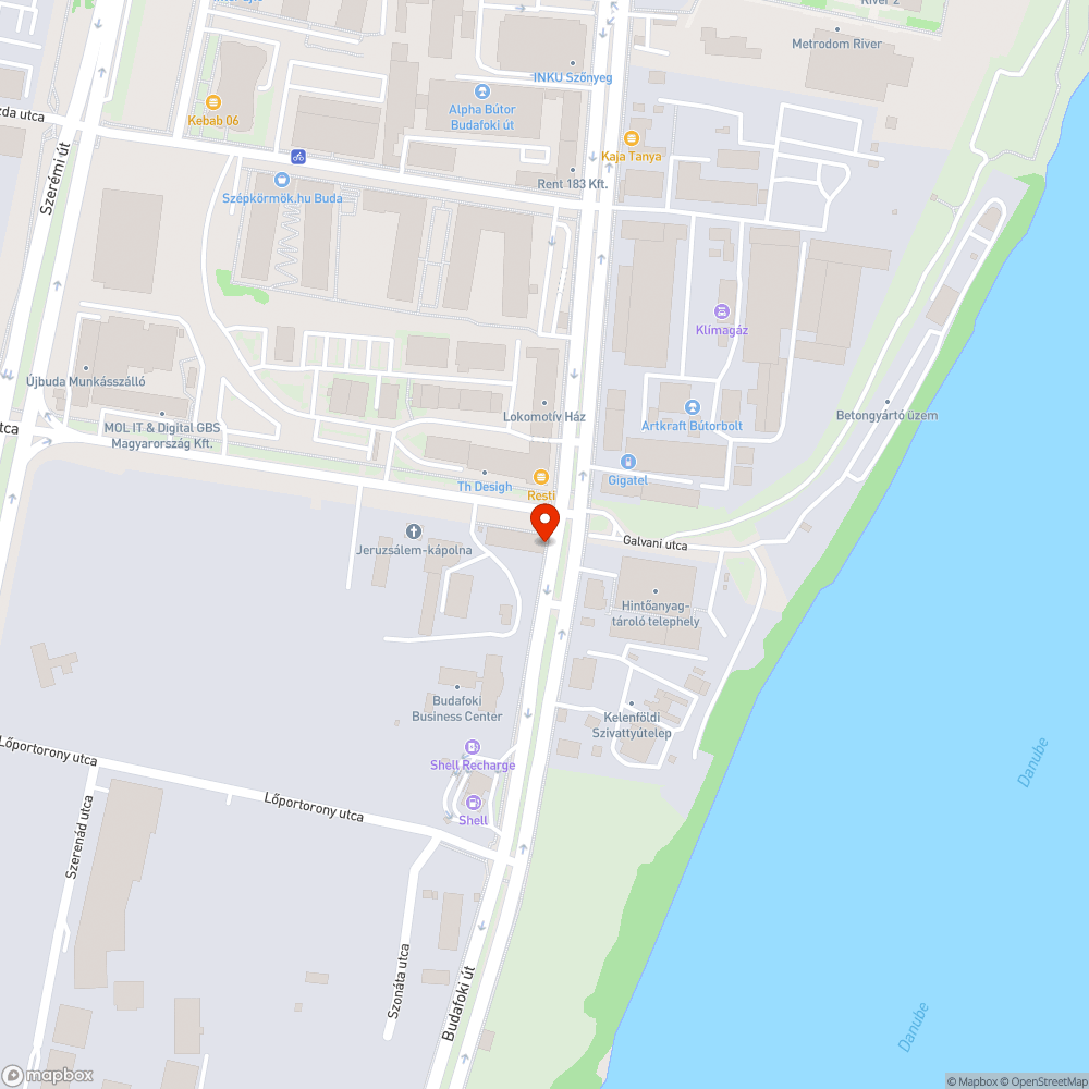 Koszos, szemetes járda a Budafoki úton bejelentés helye