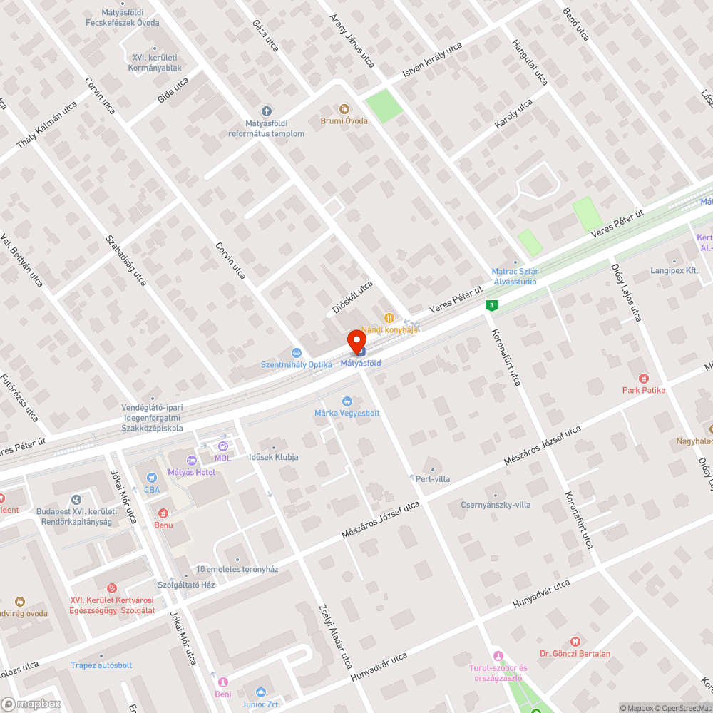 megrongált pad bejelentés helye