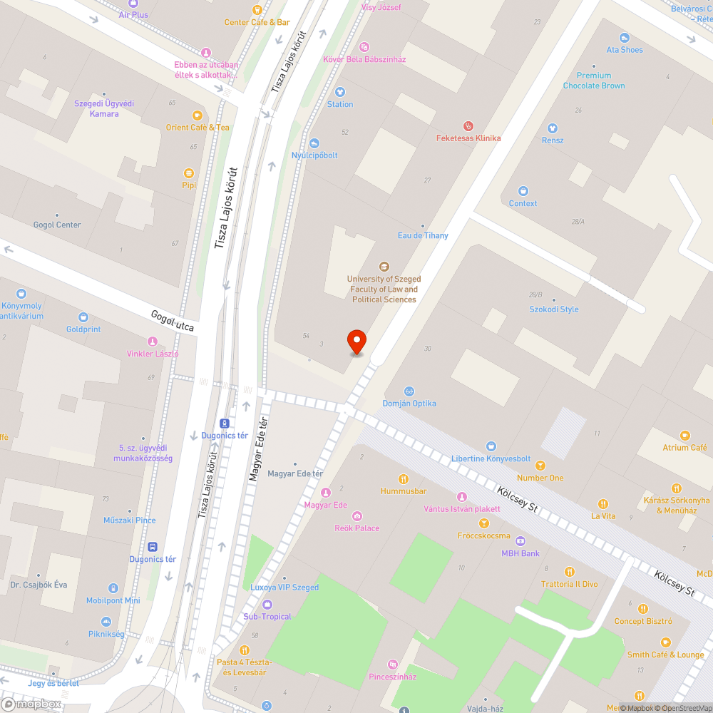 Megsérült díszburkolat bejelentés helye