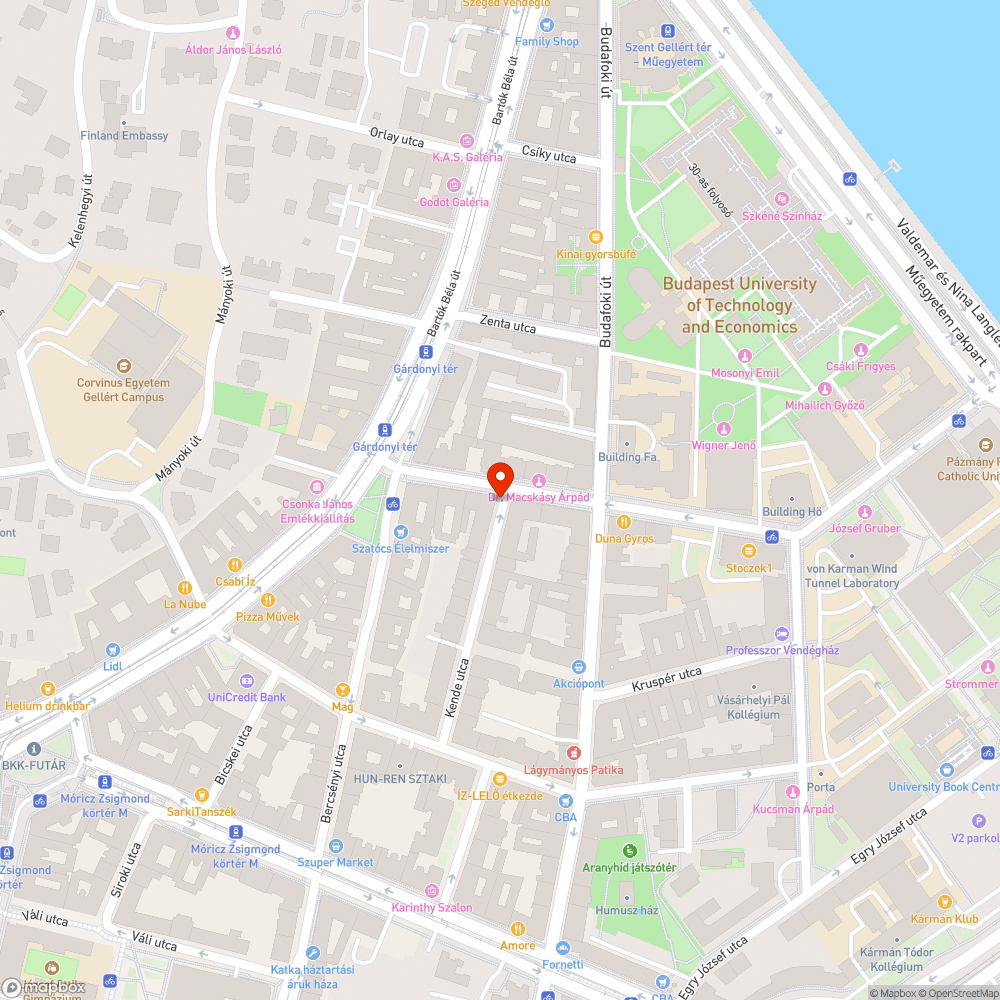 Fedél bejelentés helye