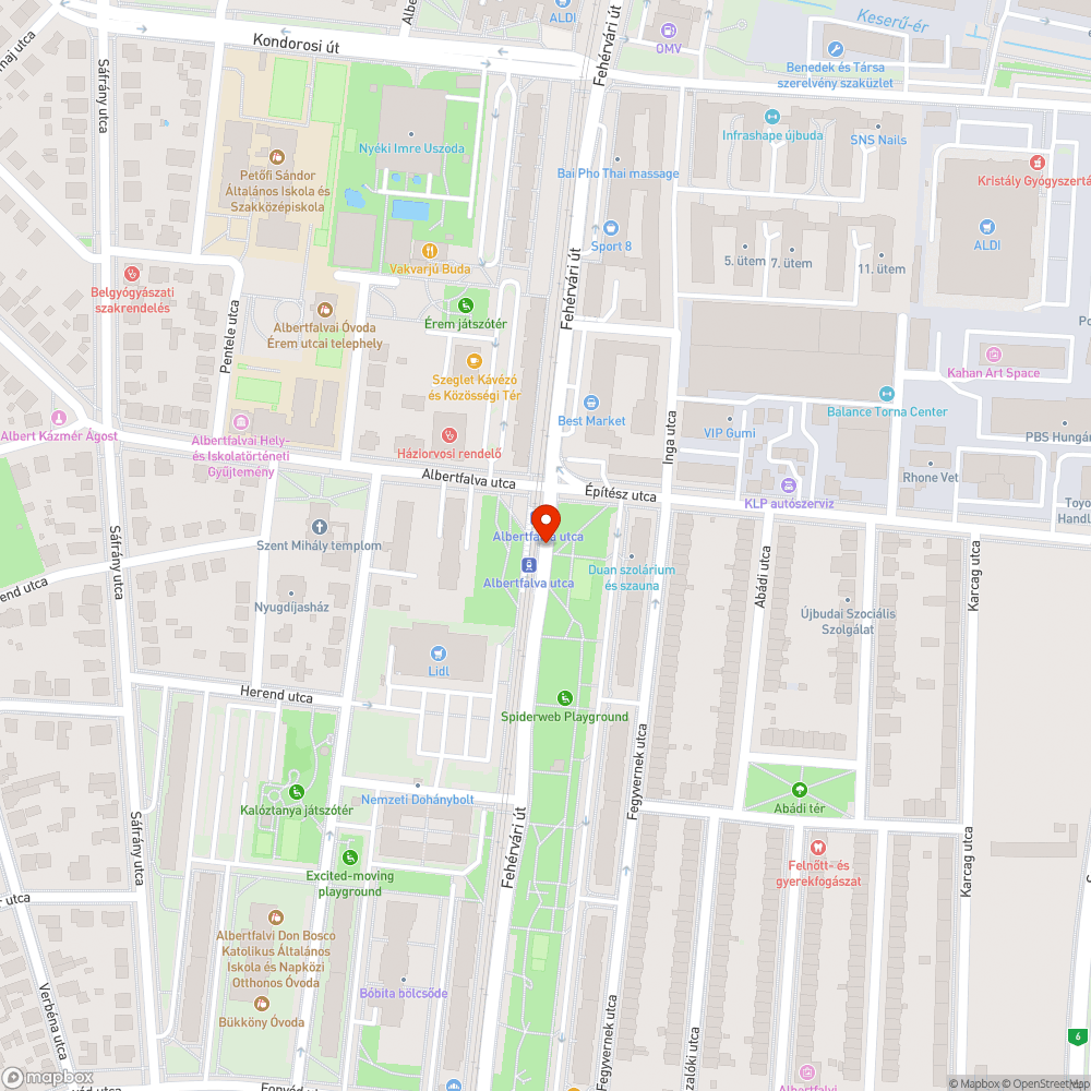 Nehezen észrevehető üvegfelület bejelentés helye