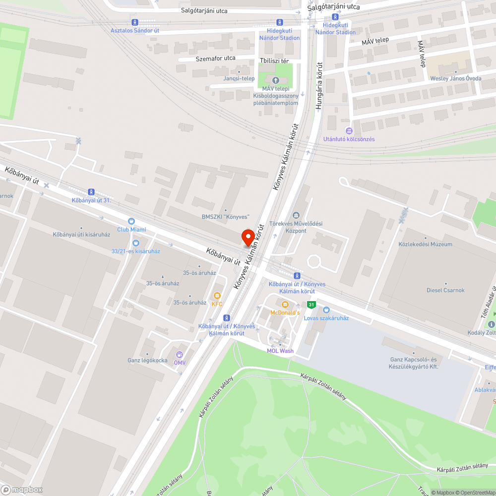 Odahordott kőtörmelék kupac bejelentés helye