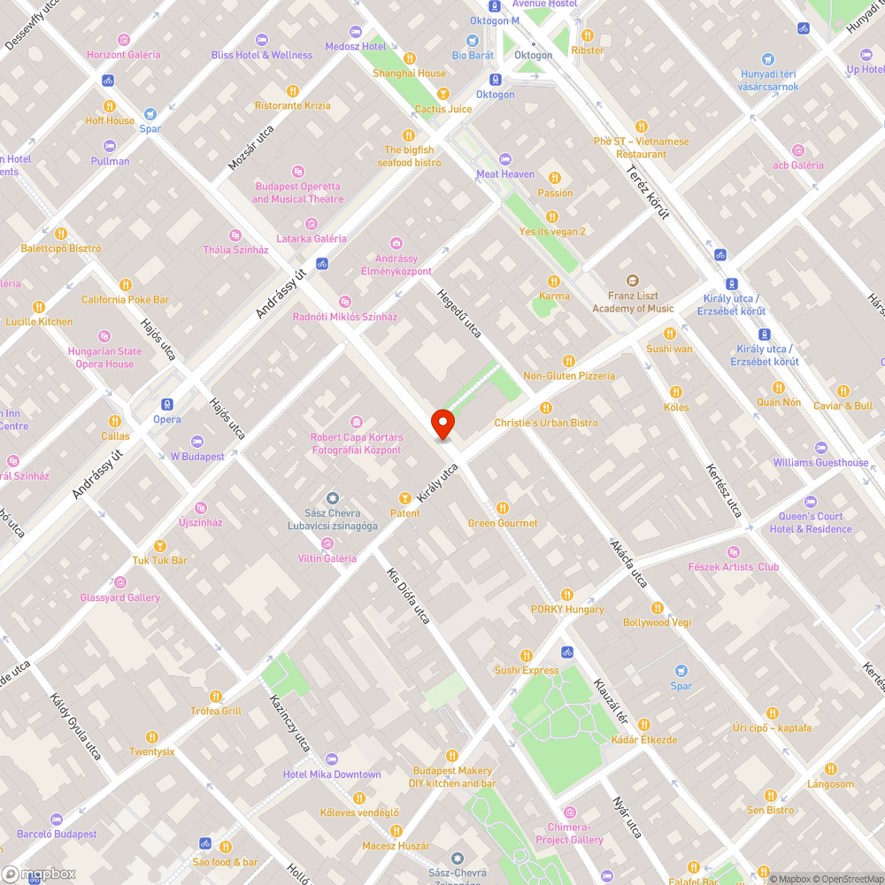 Kőtörmelékek a Nagymező utcában. bejelentés helye