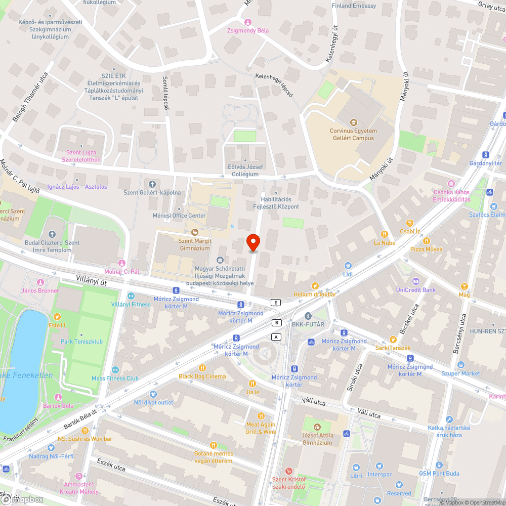 Eldőlt kuka bejelentés helye