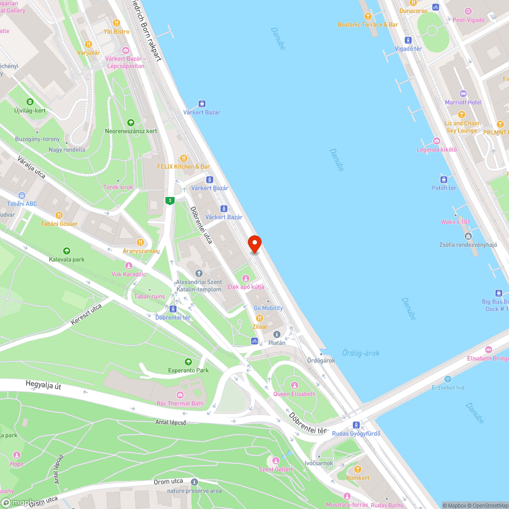 Firkák a Várkert rakparton bejelentés helye