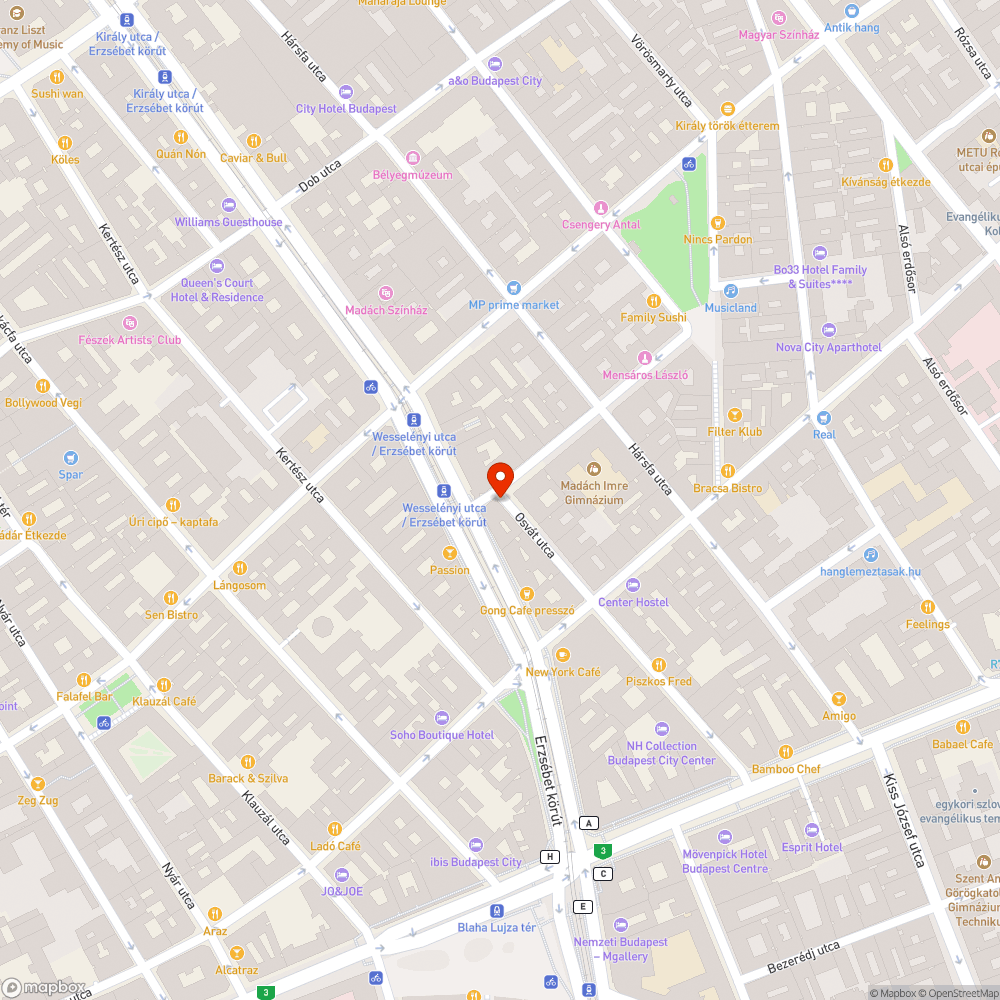 Kockakövek bejelentés helye