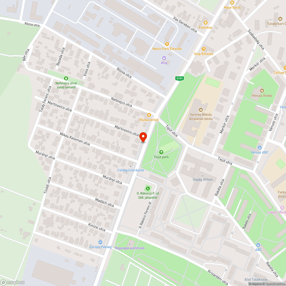 Főkert - gödörásás, szalagozás bejelentés helye