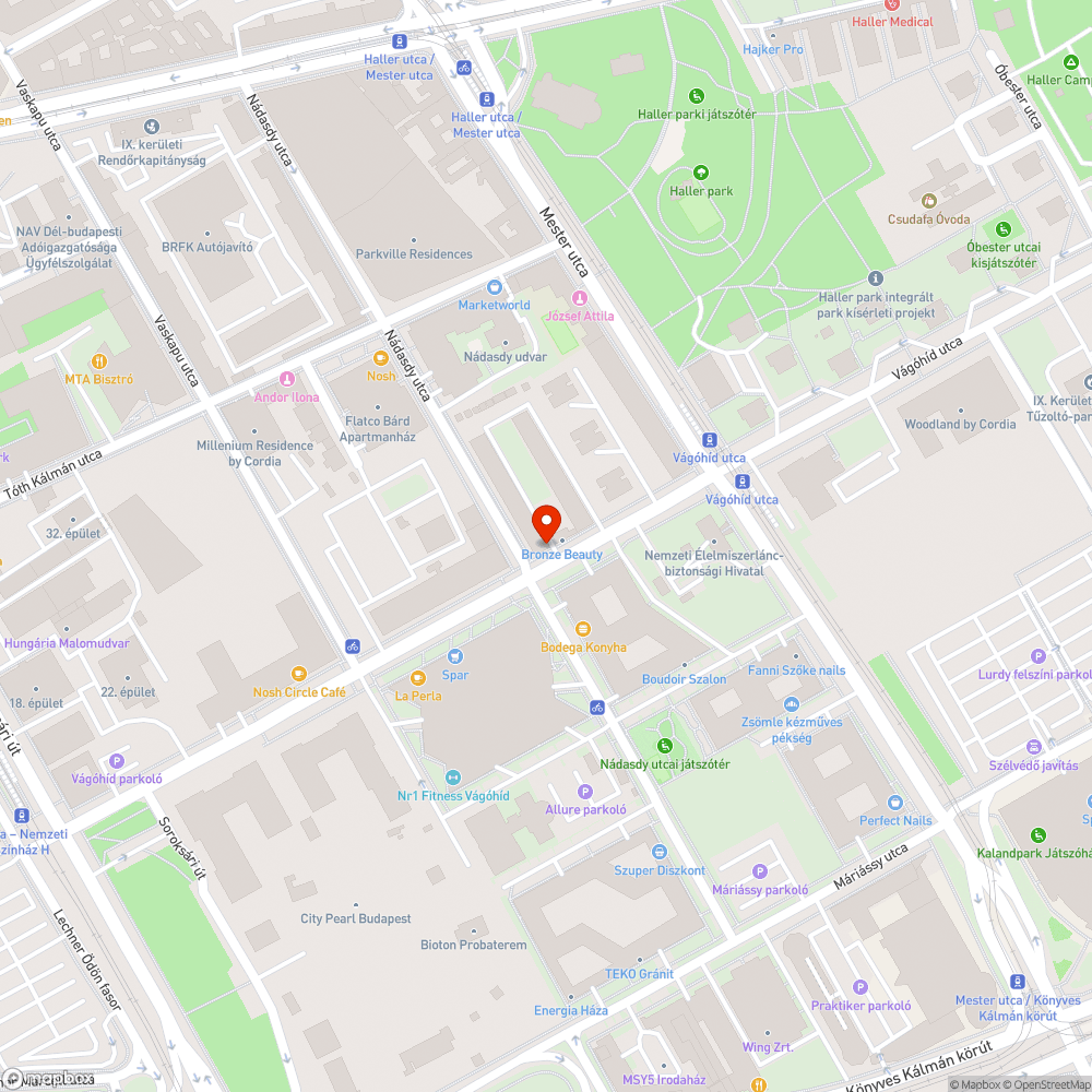 Elhagyott autó a Vágóhíd utcán bejelentés helye