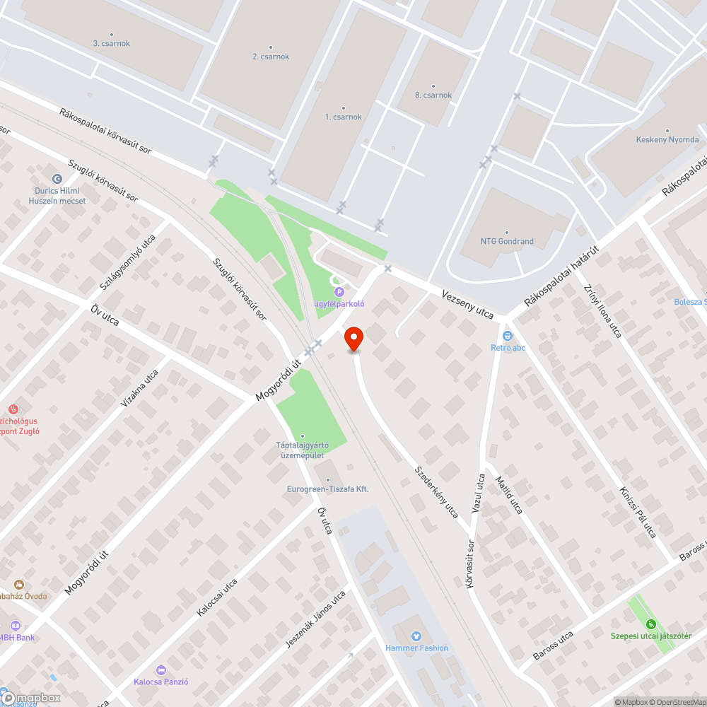 Használaton kívüli balesetveszélyes vasúti sín bejelentés helye