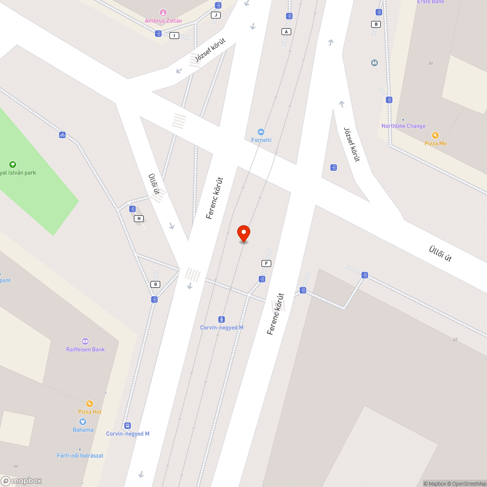 Leszakadt utastájékoztatás bejelentés helye