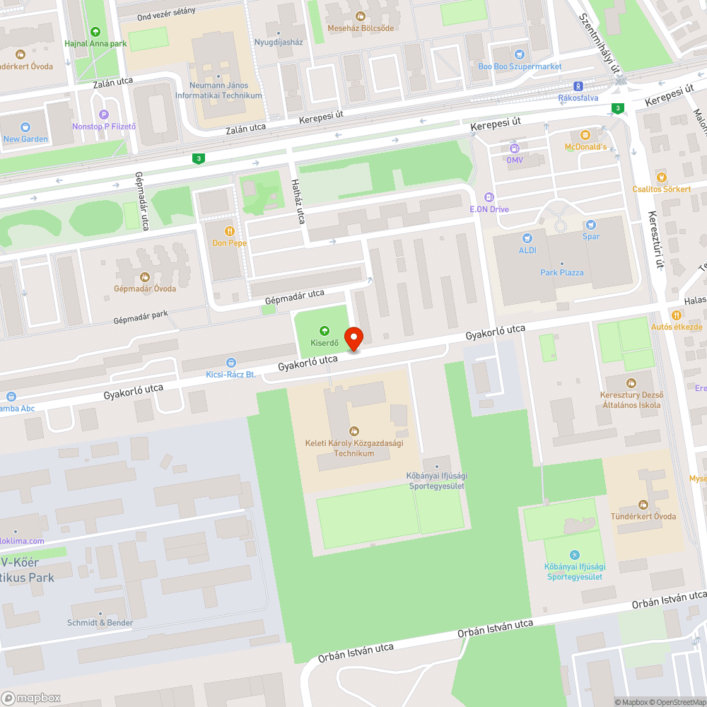 Hiányzó utcanévtáblák bejelentés helye