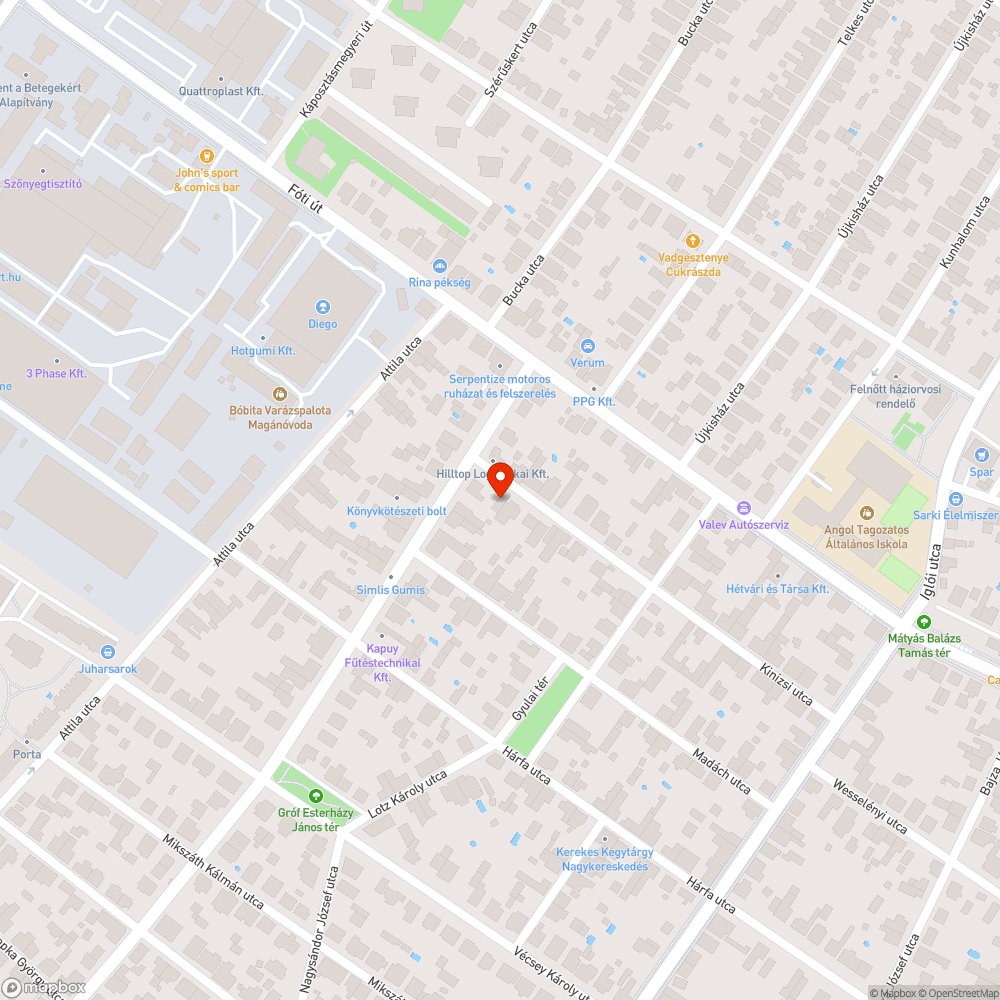 Építési hulladék az utcán bejelentés helye