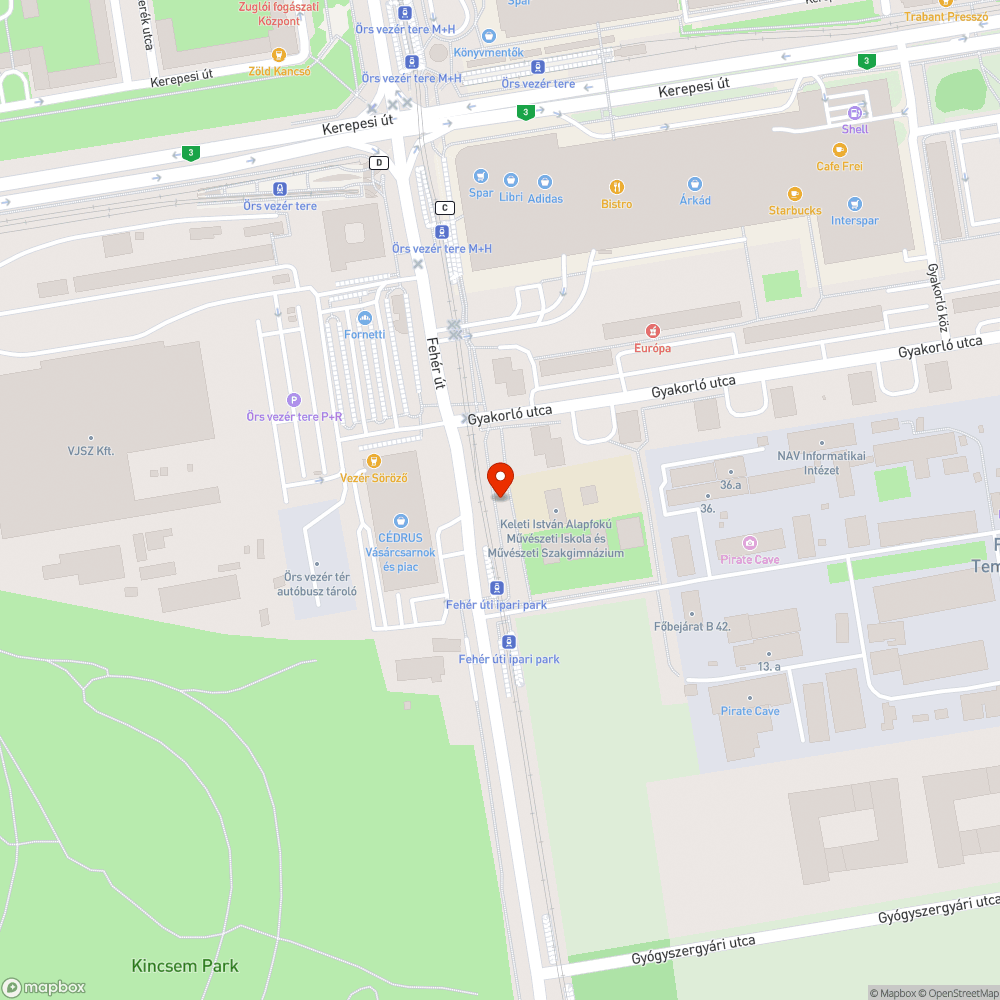 Kőtörmelékes árok szakasz. bejelentés helye