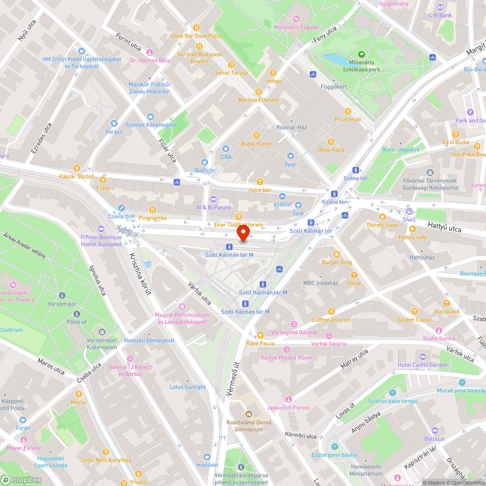 Firkás váró (Széll Kálmán tér) bejelentés helye