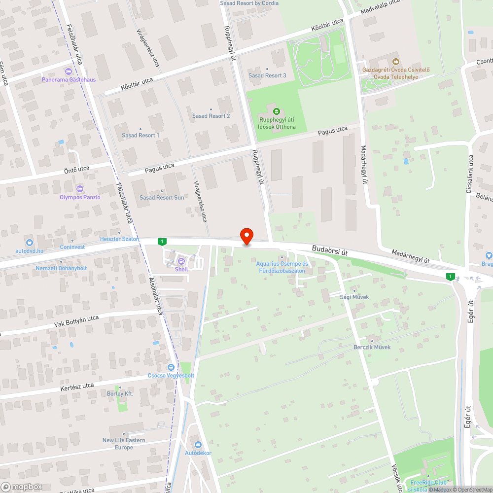 Elhagyott autó bejelentés helye