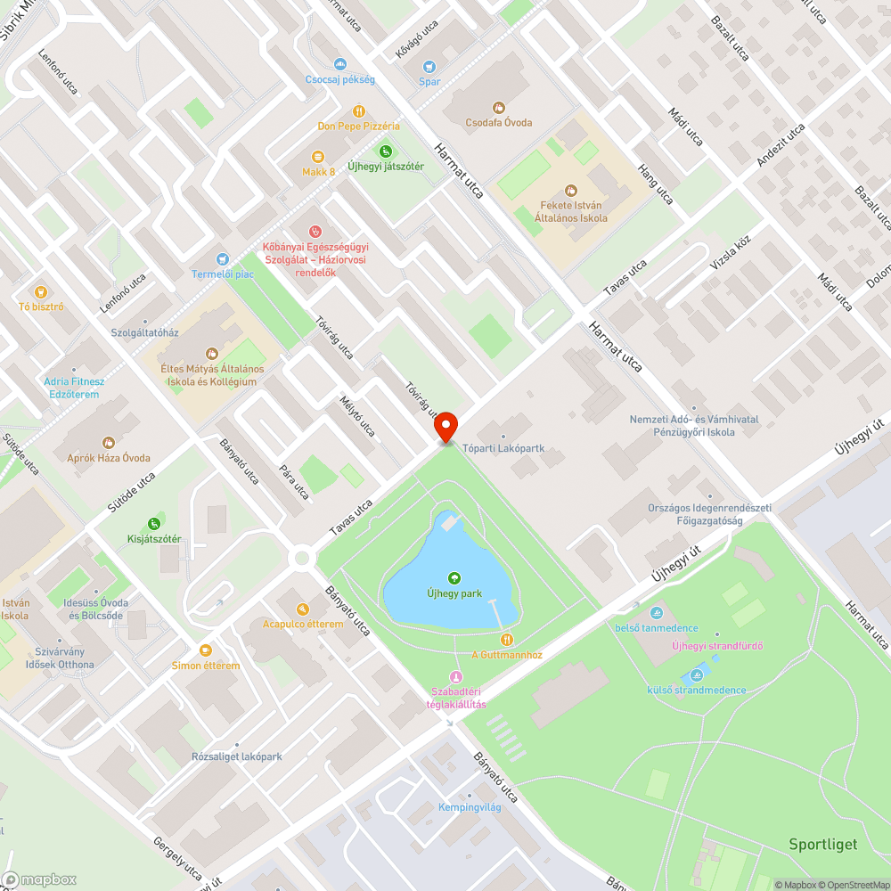 Betört üveg bejelentés helye