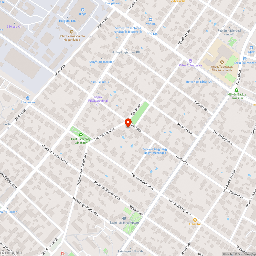 Kutyakaki szemetes bejelentés helye