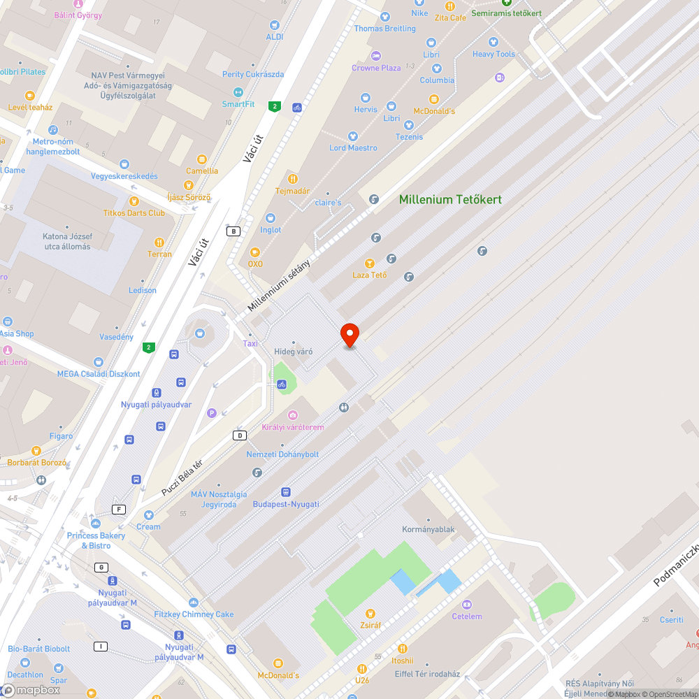 Kevés kerékpártároló a Nyugati pályaudvaron bejelentés helye