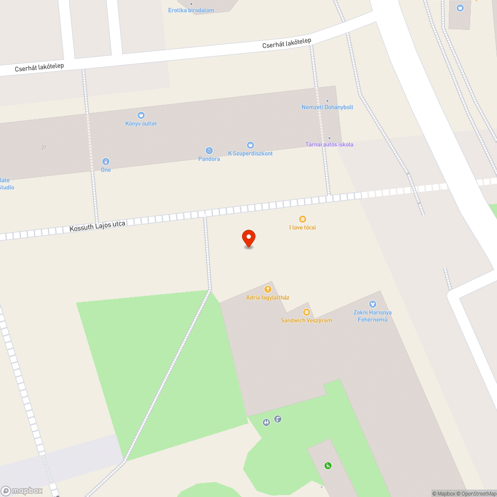 Balesetveszélyes burkolathiba. bejelentés helye