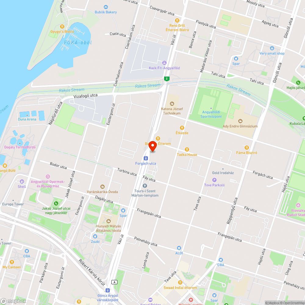 Koszos támaszkodó bejelentés helye