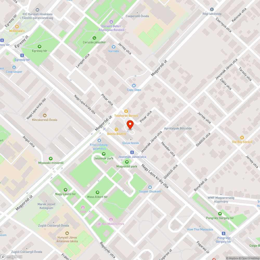 Kerekek nélküli elhagyott autó bejelentés helye