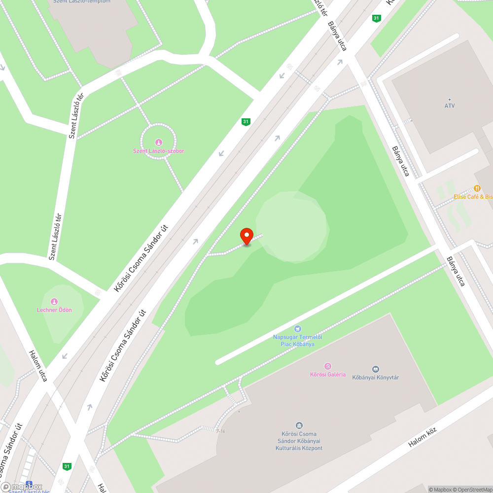 Kiégett lámpa bejelentés helye