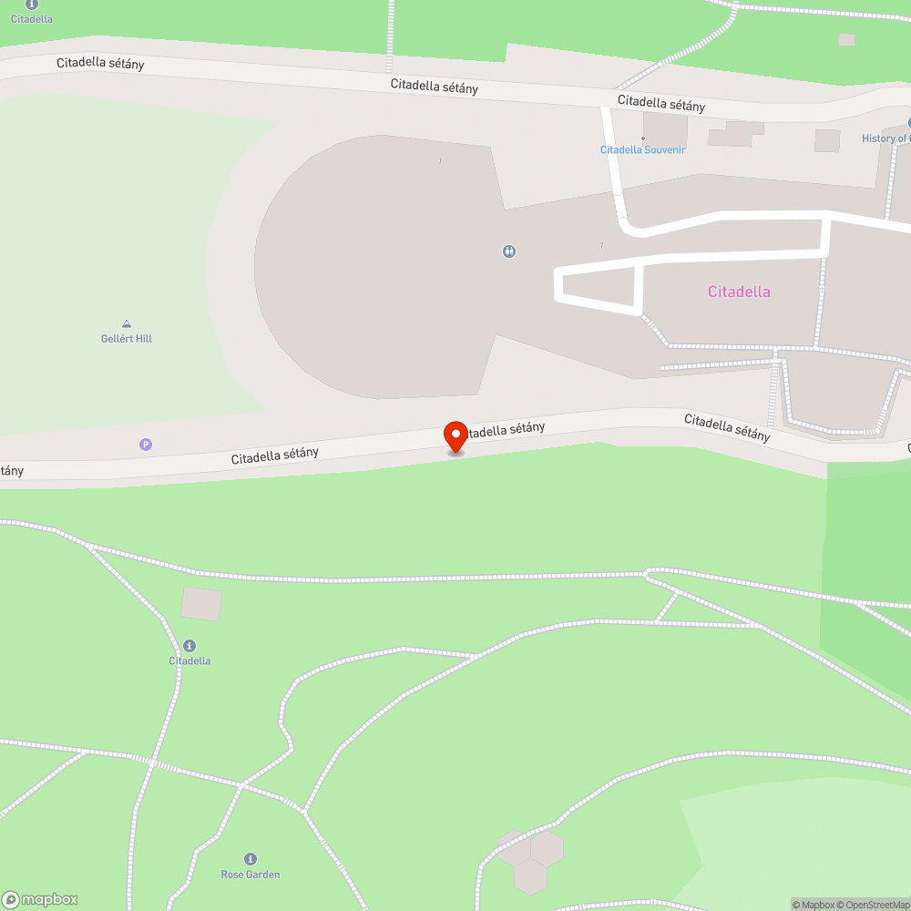 Kiégett izzó  a Citadella mellett bejelentés helye