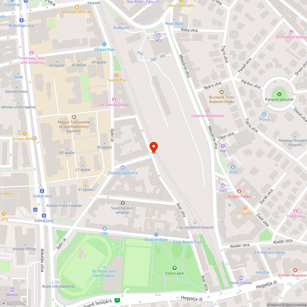 Elhagyott, lomokkal teli utánfutó bejelentés helye