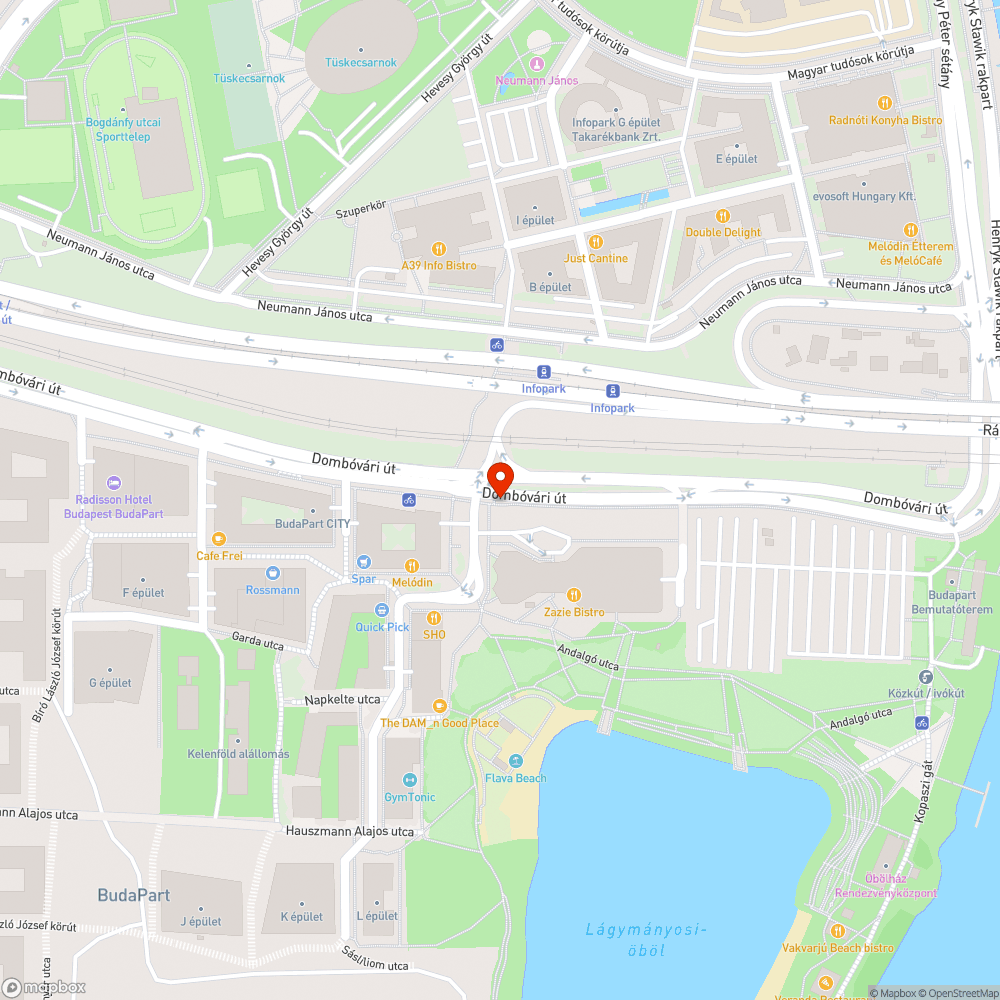 Építkezés által elfoglalt járda és kerékpárút (BudaPart) bejelentés helye