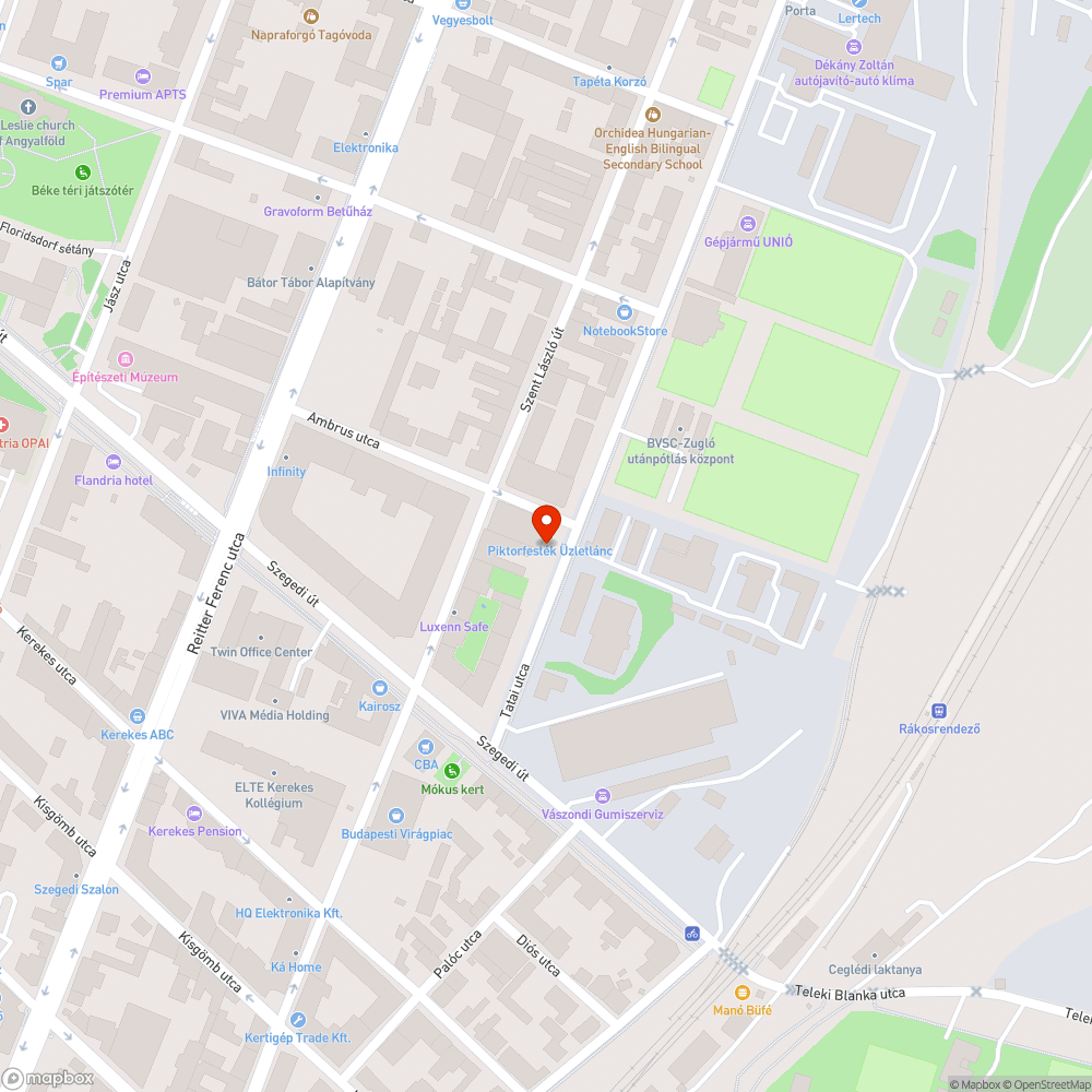 Kátyú bejelentés helye