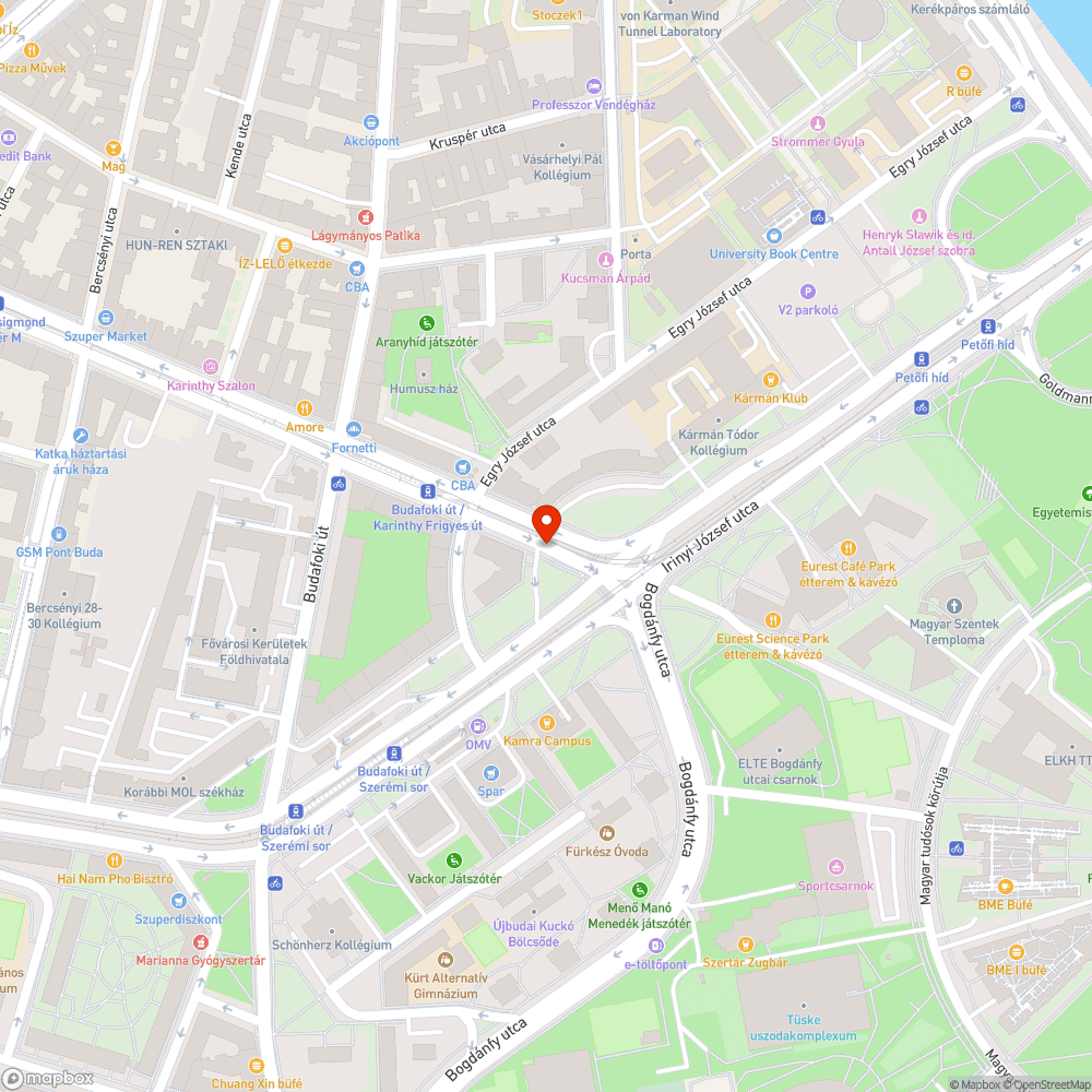 Használhatatlan kerékpártároló bejelentés helye