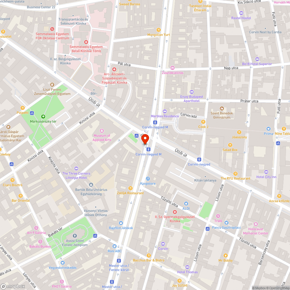 Járda lesüllyedve M3 metró feljárónál /Corvin/ - 3 hónapja bólyázva -  Budapest Közút bejelentés helye