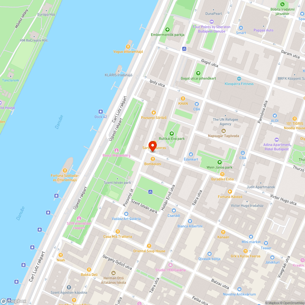 Graffiti a zöldterületen, a Victor Hugo utca-Pozsonyi út sarkán bejelentés helye