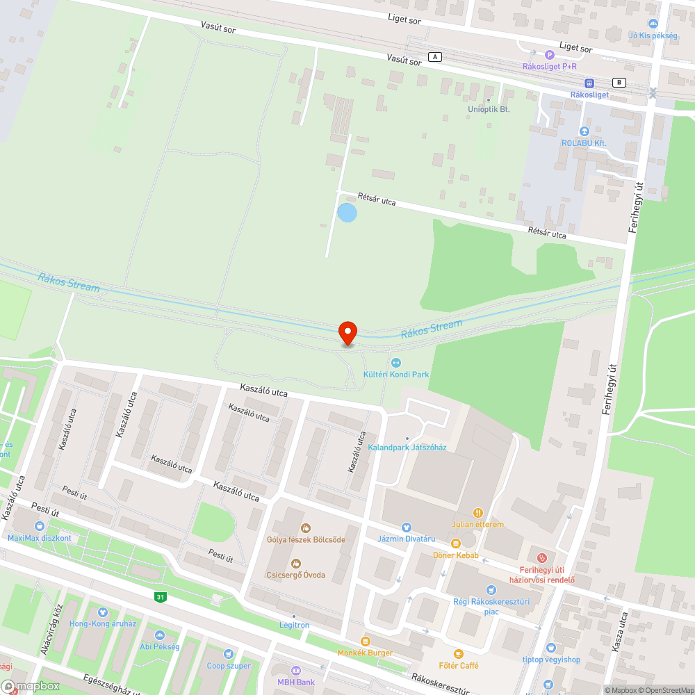 Ócska fedél bejelentés helye