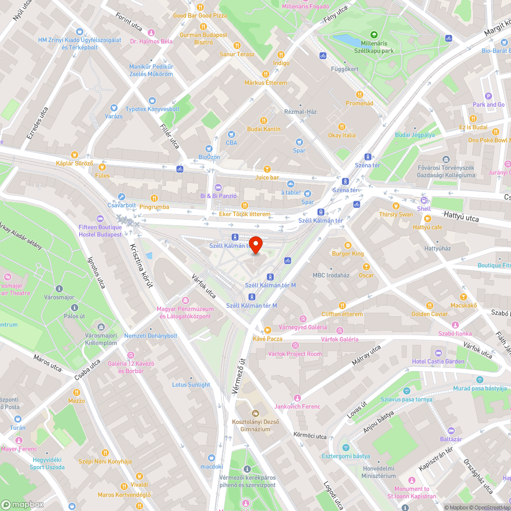 Széll Kálmán téri puffok bejelentés helye