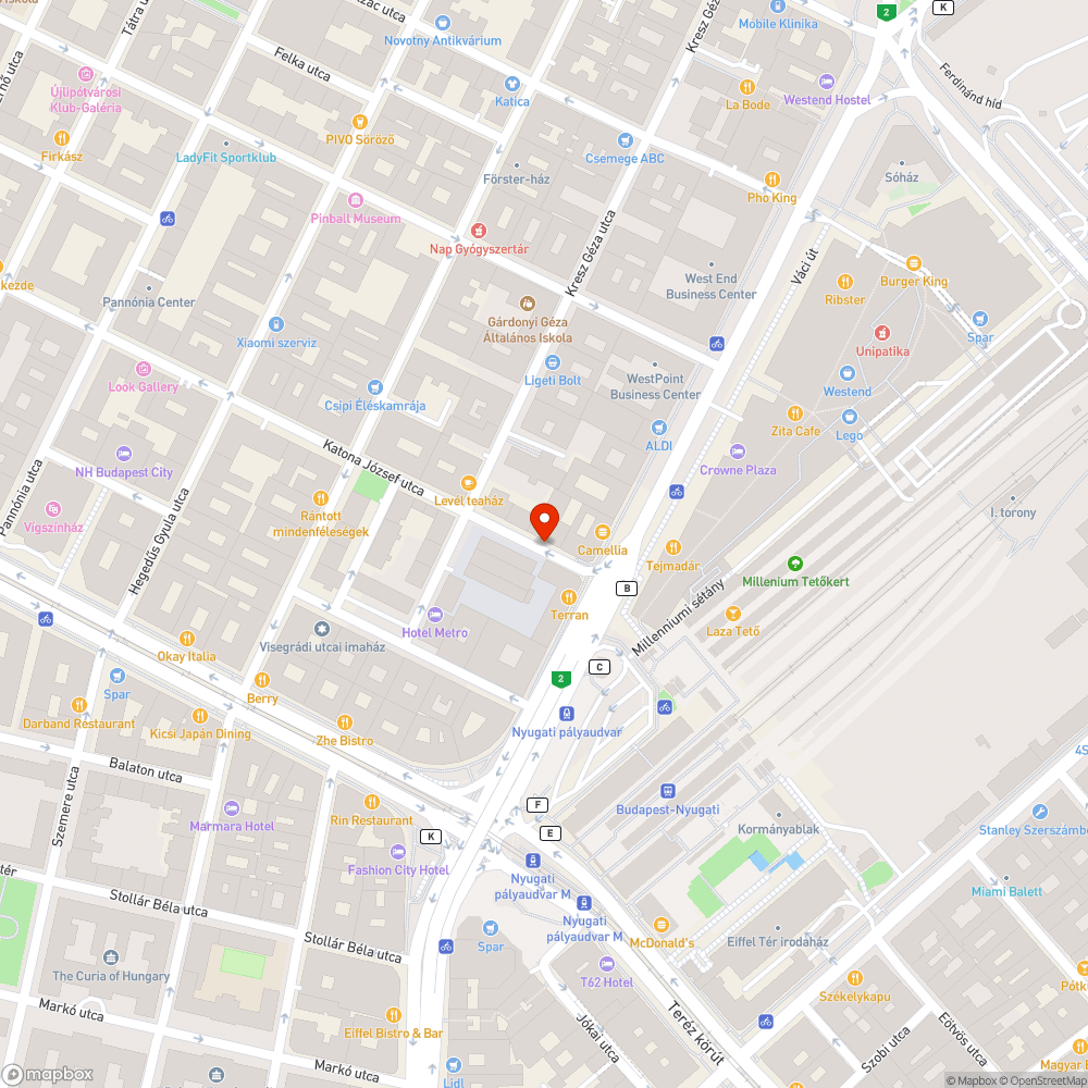 Elektronikai hulladék a Katona József utcában bejelentés helye