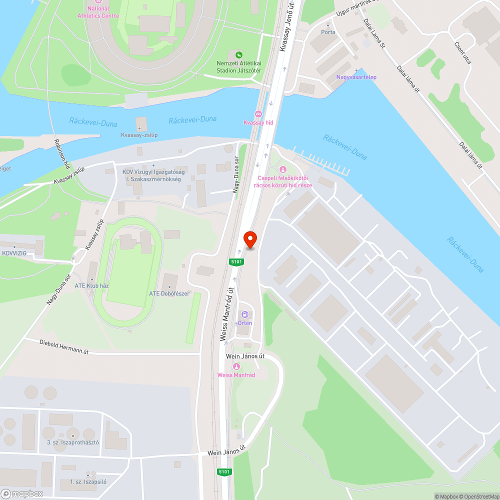 Szétmorzsolódott útpadka és az utcaseprés totális hiánya a csepeli Weiss Manfréd úton bejelentés helye