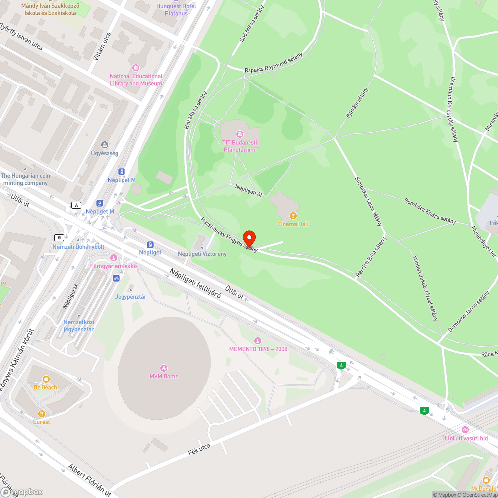 Népligeti forgalmi rend és szabálytalan parkolás bejelentés helye