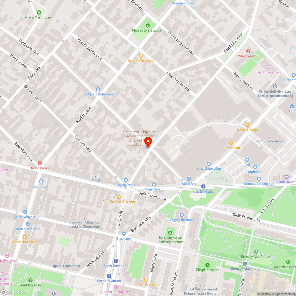 Hiányos járdadíszburkolat Újpesten bejelentés helye