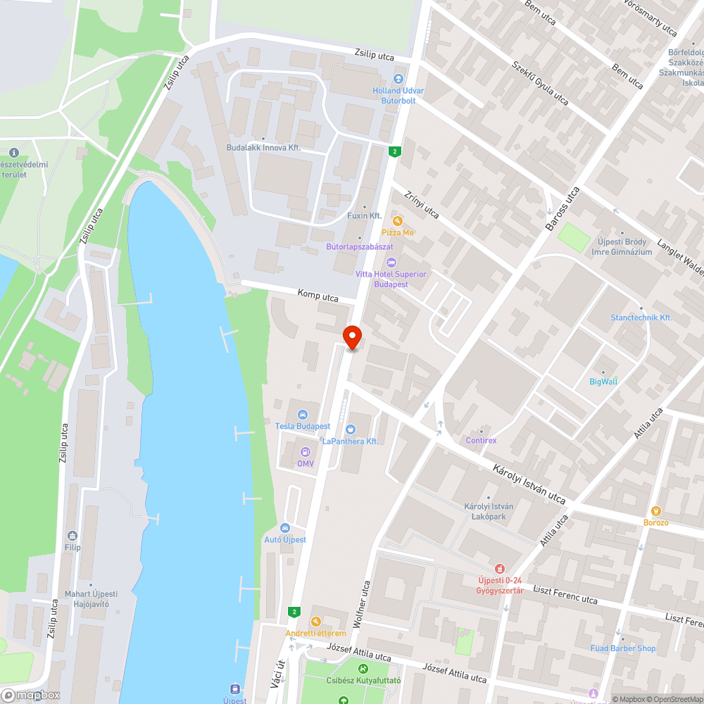 Mocskos Váci úti járda bejelentés helye