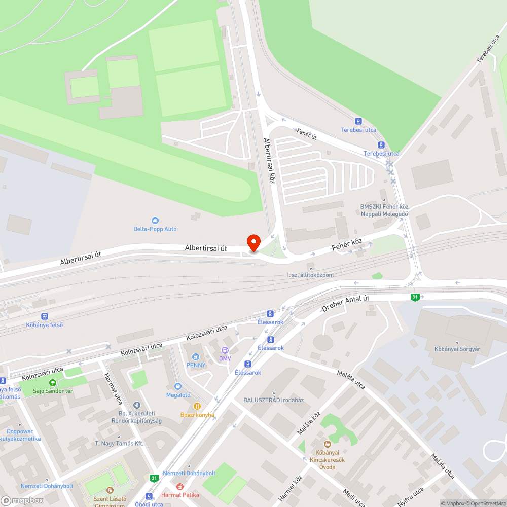 Kidöntött jelzőtáblák bejelentés helye