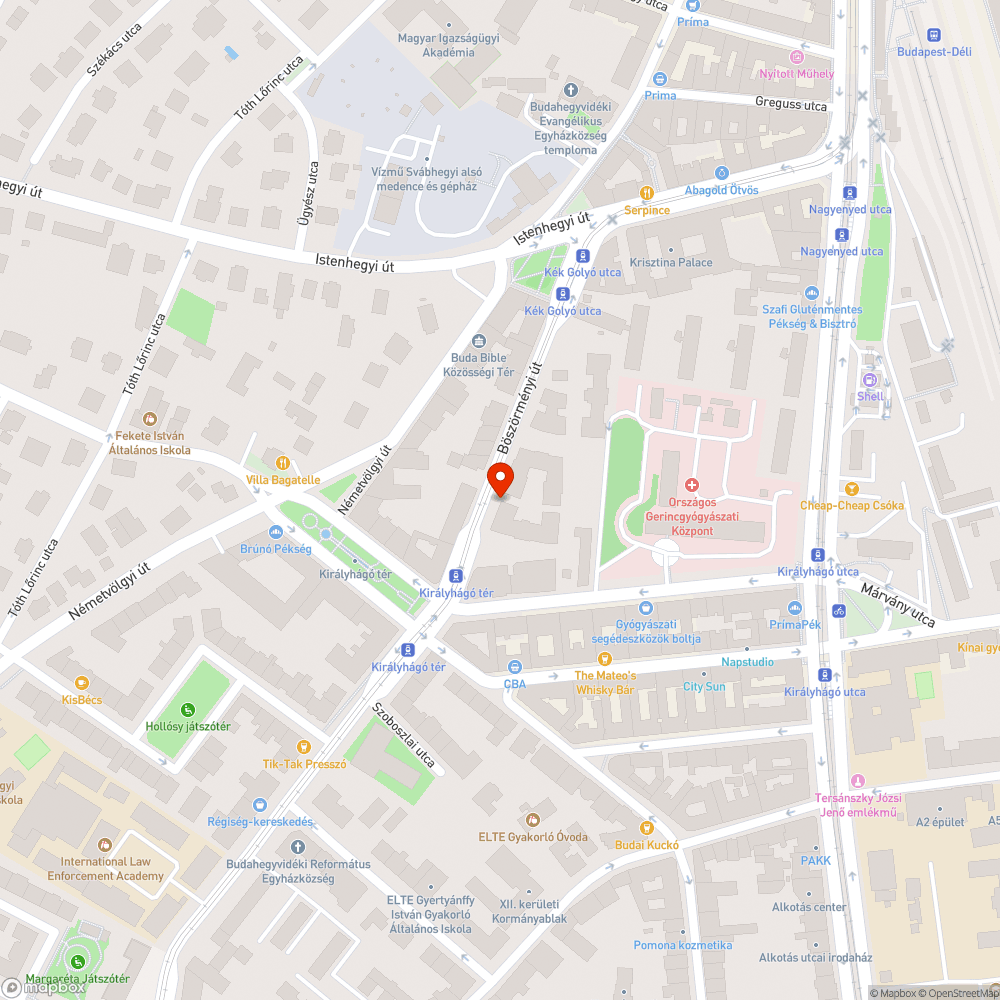 Beszakadó víznyelő csapadékcsatorna bejelentés helye