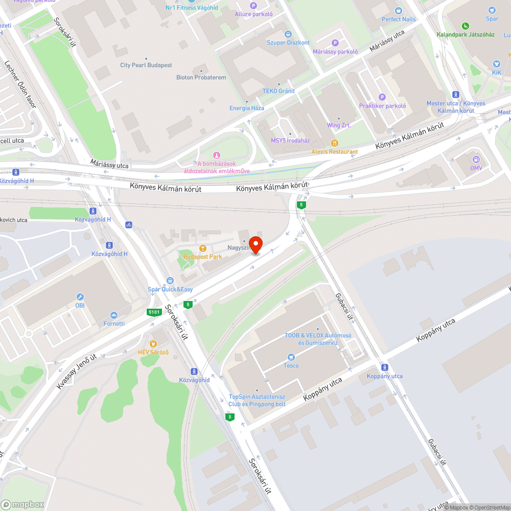 Illegális P+R parkoló zöldterületen bejelentés helye