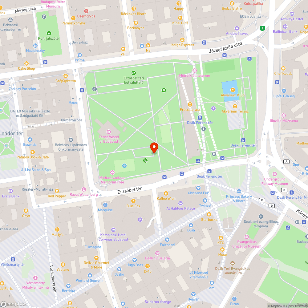 Rossz közvilágítás az Erzsébet téren bejelentés helye