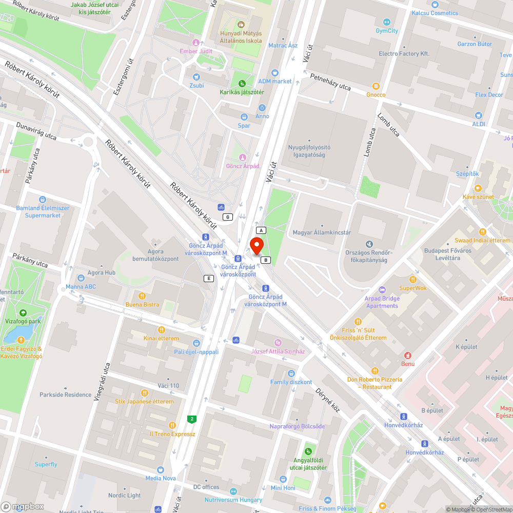 Szemetes zöldterület - Árpád híd bejelentés helye