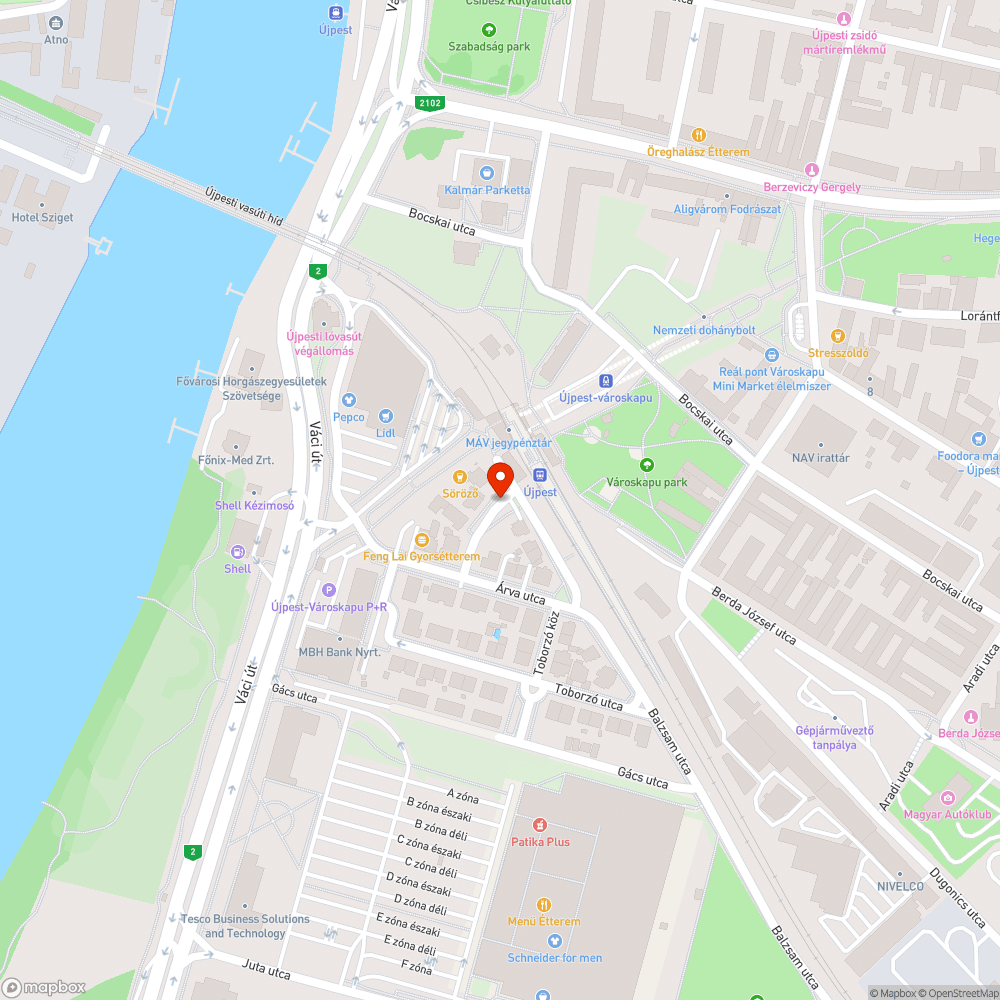 Balesetveszélyes burkolat Újpest megállóhelyen bejelentés helye