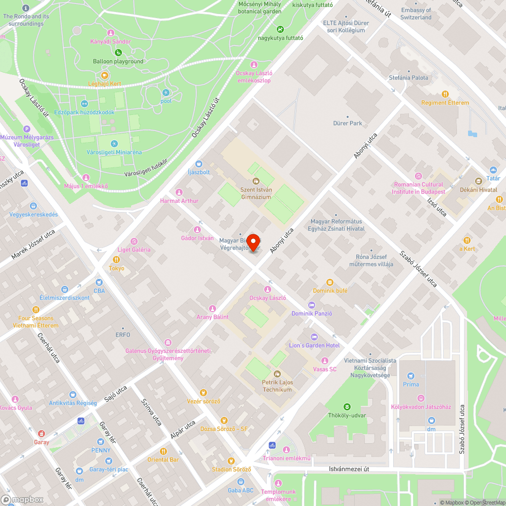 Lekopott kerékpáros nyom bejelentés helye