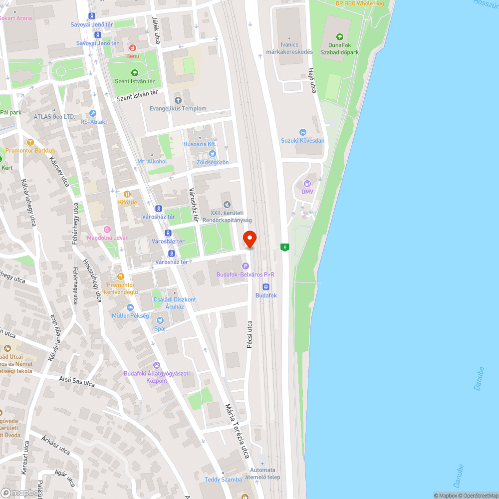 Rendszeresített tó a Budafoki vasútállomáson bejelentés helye