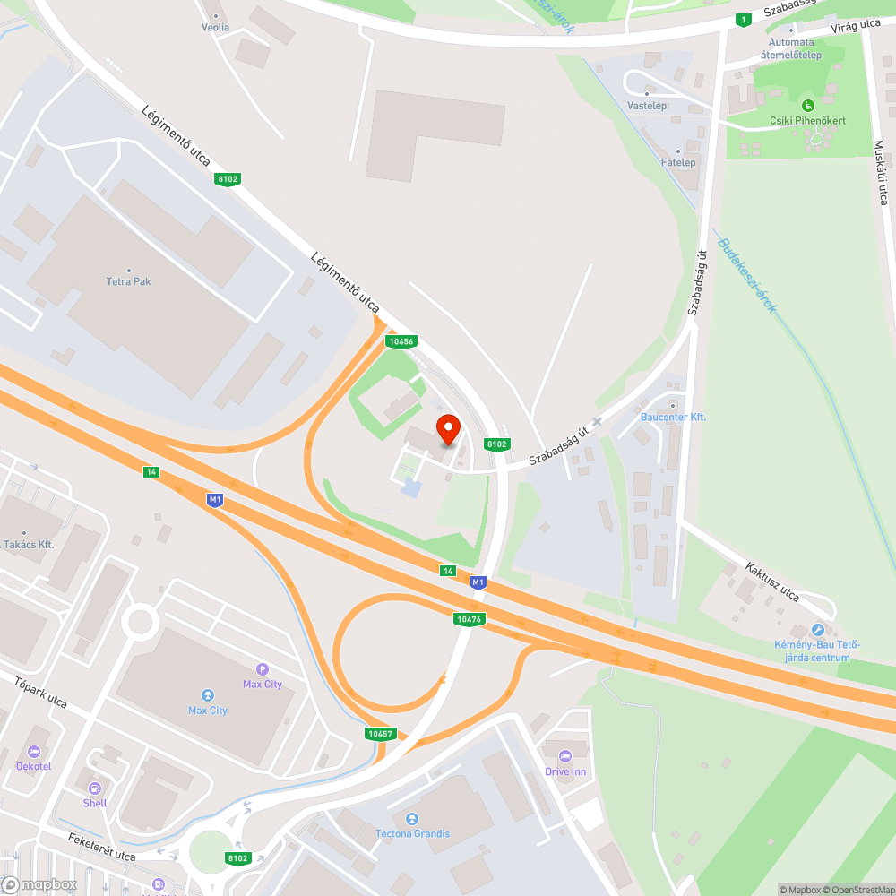 Problémás kereszteződés bejelentés helye